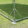 Large metal chicken coop upgrade three support steel wire impregnated plastic net cage, Oxford cloth silver plated waterproof UV protection
