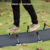 Portable Folding Outdoor Camping Cot Bed, Wide and Comfortable, Breathable, Can Carry 150 kg, with Storage Bag, Travelling, Mountaineering, Hiking