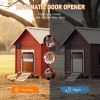 Automatic Chicken Coop Door SolarPowered Chicken Door LCD Displayand Roll-up Door Anti-pinch FeatureChicken Coop Door Solar Powered Chicken Door Opene