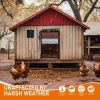 Automatic Chicken Coop Door SolarPowered Chicken Door LCD Displayand Roll-up Door Anti-pinch FeatureChicken Coop Door Solar Powered Chicken Door Opene