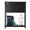 VEVOR Aquarium Stand, 20 Gallon Fish Tank Stand, 25.6 x 16.5 x 31.9 in Steel and MDF Turtle Tank Stand, 167.6 lbs Load Capacity
