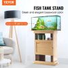 VEVOR Aquarium Stand, 20 Gallon Fish Tank Stand, 25.2 x 15.7 x 28.3 in MDF Turtle Tank Stand, 167.6 lbs Load Capacity, Reptile Tank Stand with Storage